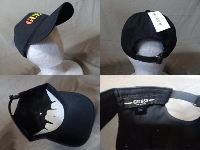 USA購入 L.A発 ゲス【GUESS】ロゴプリントCAP BLK < 男性ファッション  USA購入 L.A発 ゲス【GUESS】ロゴプリントCAP BLK < 男性ファッションの