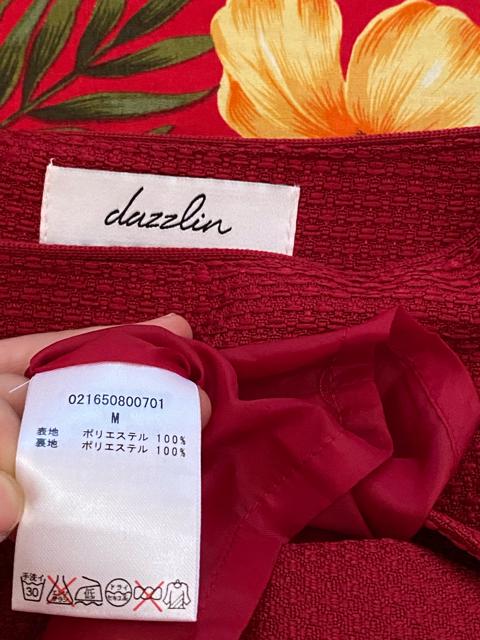 dazzlin☆綺麗な赤☆上質☆ワッフル生地ミニスカート < ブランド  dazzlin☆綺麗な赤☆上質☆ワッフル生地ミニスカート < ブランドの