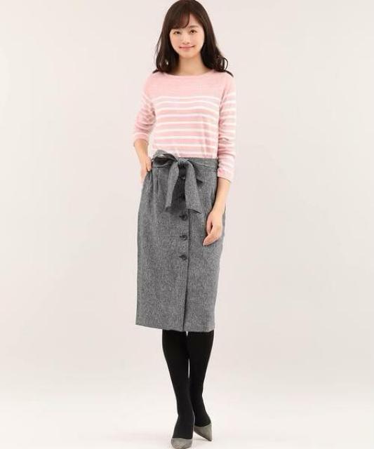 定価13,200円●クルーネックボーダーニット●ピンク×白●Maglie par ef-deエフデ●11 < ブランド  定価13,200円●クルーネックボーダーニット●ピンク×白●Maglie par ef-deエフデ●11 < ブランドの
