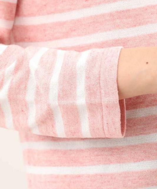 定価13,200円●クルーネックボーダーニット●ピンク×白●Maglie par ef-deエフデ●11 < ブランド  定価13,200円●クルーネックボーダーニット●ピンク×白●Maglie par ef-deエフデ●11 < ブランドの