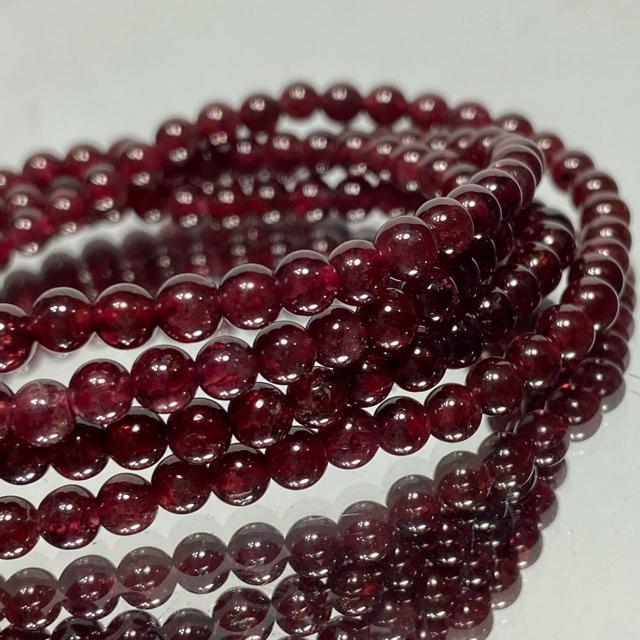 《bracelet》天然石ガーネット 4連ブレス 長さ70cm < 男性アクセサリー/時計  《bracelet》天然石ガーネット 4連ブレス 長さ70cm  < 男性アクセサリー/時計の