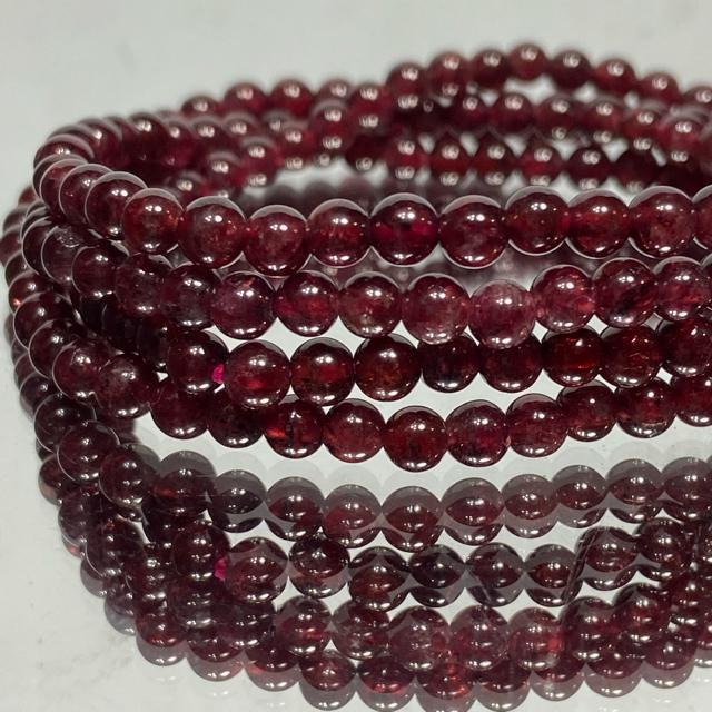 《bracelet》天然石ガーネット 4連ブレス 長さ70cm < 男性アクセサリー/時計  《bracelet》天然石ガーネット 4連ブレス 長さ70cm < 男性アクセサリー/時計の