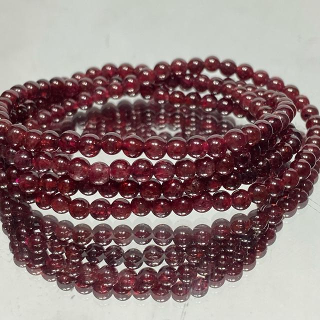 《bracelet》天然石ガーネット 4連ブレス 長さ70cm < 男性アクセサリー/時計  《bracelet》天然石ガーネット 4連ブレス 長さ70cm < 男性アクセサリー/時計の