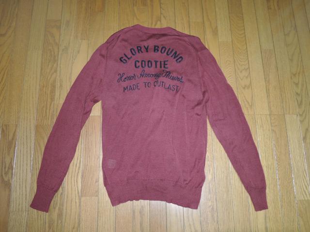 COOTIE クーティー カーディガン M 刺繍 ステッチ 背ロゴ LOGO コットンニット < ブランド  COOTIE クーティー カーディガン M 刺繍 ステッチ 背ロゴ LOGO コットンニット  < ブランドの