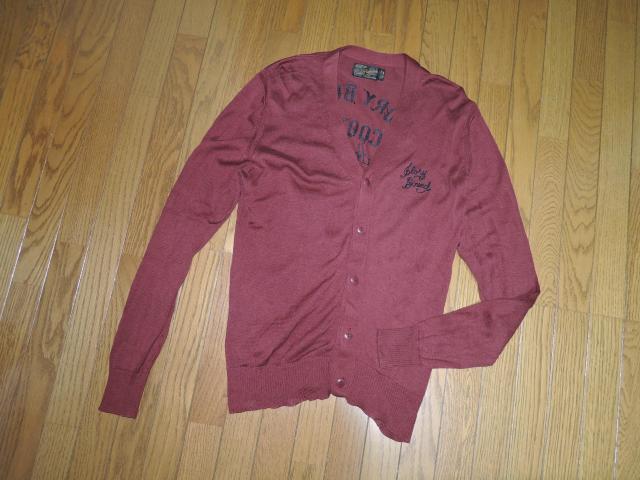 COOTIE クーティー カーディガン M 刺繍 ステッチ 背ロゴ LOGO コットンニット < ブランド  COOTIE クーティー カーディガン M 刺繍 ステッチ 背ロゴ LOGO コットンニット < ブランドの