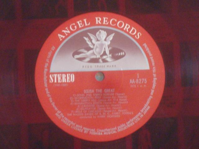 スーザ・マーチ集 / B.M.C.フェアリー&フォーデン連合吹奏楽団 帯付LP モーティマー指揮 赤盤 ペラ・ジャケ < CD/DVD/ビデオ  スーザ・マーチ集 / B.M.C.フェアリー&フォーデン連合吹奏楽団 帯付LP モーティマー指揮 赤盤 ペラ・ジャケ < CD/DVD/ビデオの