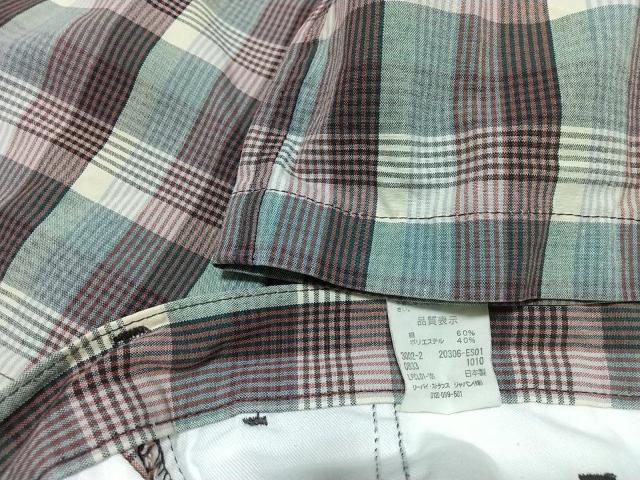 Levi's チェック柄 パンツ 32インチ リーバイス アメカジ カジュアル メンズ MADE IN JAPAN 日本製 中古 < ブランド  Levi's チェック柄 パンツ 32インチ リーバイス アメカジ カジュアル メンズ MADE IN JAPAN 日本製 中古 < ブランドの