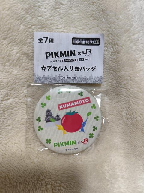 ピクミン×JR九州 オリジナル 缶バッジ 熊本 < アニメ/コミック/キャラクター  ピクミン×JR九州 オリジナル 缶バッジ 熊本  < アニメ/コミック/キャラクターの