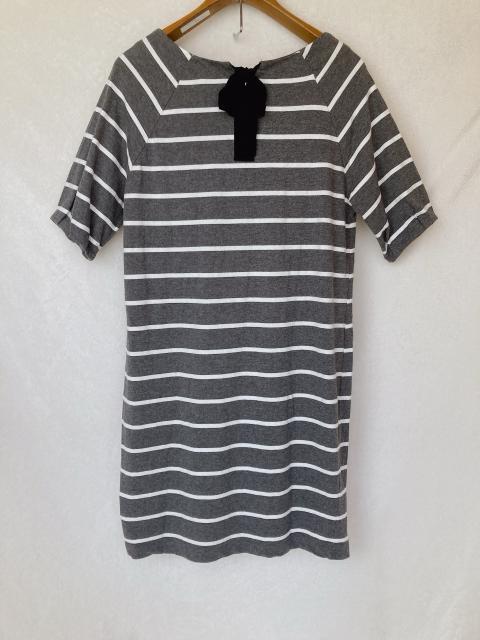 HUSHUSH ラグラン 半袖 ボーダー ひざ丈 チュニック ワンピース L N2m < ブランド HUSHUSH ラグラン 半袖 ボーダー ひざ丈 チュニック ワンピース L N2m < ブランドの