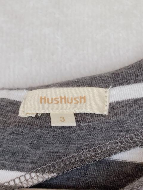 HUSHUSH ラグラン 半袖 ボーダー ひざ丈 チュニック ワンピース L N2m < ブランド HUSHUSH ラグラン 半袖 ボーダー ひざ丈 チュニック ワンピース L N2m < ブランドの