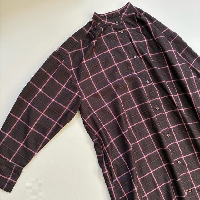 ◆新品◆2万◆ミッシェルクラン◆大きいサイズ感◆チェックシャツロングワンピース◆ < ブランド  ◆新品◆2万◆ミッシェルクラン◆大きいサイズ感◆チェックシャツロングワンピース◆ < ブランドの