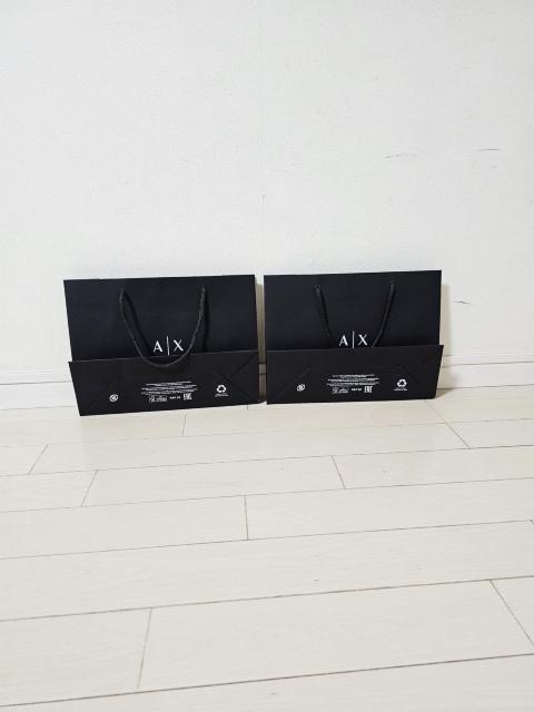 (15) ARMANI EXCHANGE ショップ袋 小2枚21.5×28.5 < ブランド  (15) ARMANI EXCHANGE ショップ袋 小2枚21.5×28.5 < ブランドの