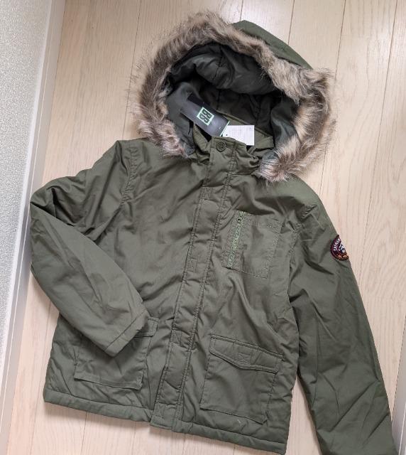 150★BB★フード取り外し可能★モッズ風中綿コート★新品 < キッズ/ベビー 150★BB★フード取り外し可能★モッズ風中綿コート★新品 < キッズ/ベビーの