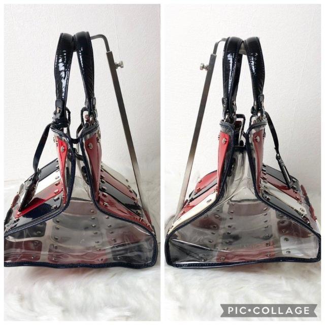 【レア】ドルチェ&ガッバーナ トートバッグ ハンドバッグ クリアバッグ パテントレザー マルチカラー < ブランド 【レア】ドルチェ&ガッバーナ トートバッグ ハンドバッグ クリアバッグ パテントレザー マルチカラー < ブランドの