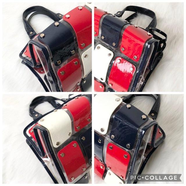 【レア】ドルチェ&ガッバーナ トートバッグ ハンドバッグ クリアバッグ パテントレザー マルチカラー < ブランド 【レア】ドルチェ&ガッバーナ トートバッグ ハンドバッグ クリアバッグ パテントレザー マルチカラー < ブランドの