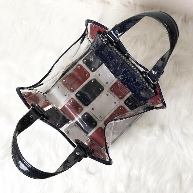 【レア】ドルチェ&ガッバーナ トートバッグ ハンドバッグ クリアバッグ パテントレザー マルチカラー < ブランド 【レア】ドルチェ&ガッバーナ トートバッグ ハンドバッグ クリアバッグ パテントレザー マルチカラー < ブランドの