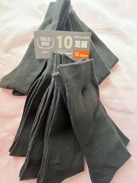 どーんと!10足セット!紳士!26ー28センチ!サイズ!大きいサイズ!吸水速乾!ストレッチ!ブラック色合い!リブソックス! < 男性ファッション どーんと!10足セット!紳士!26ー28センチ!サイズ!大きいサイズ!吸水速乾!ストレッチ!ブラック色合い!リブソックス! < 男性ファッションの