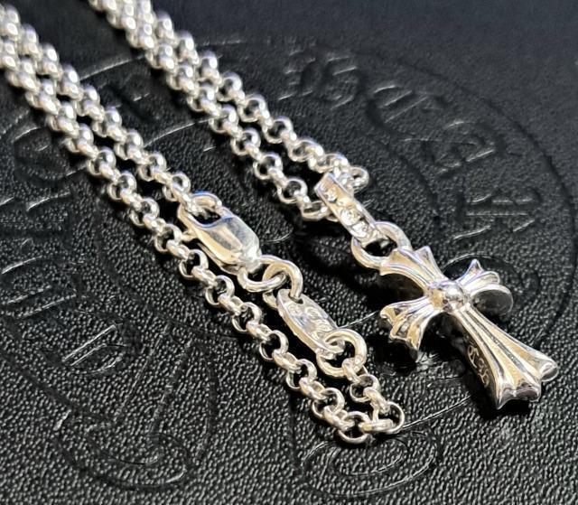 CHROME HEARTS/CHクロス ベビーファットチャーム ダイヤpave×ロールチェーン 20inch 2点❕ < ブランド CHROME HEARTS/CHクロス ベビーファットチャーム ダイヤpave×ロールチェーン 20inch 2点❕ < ブランドの