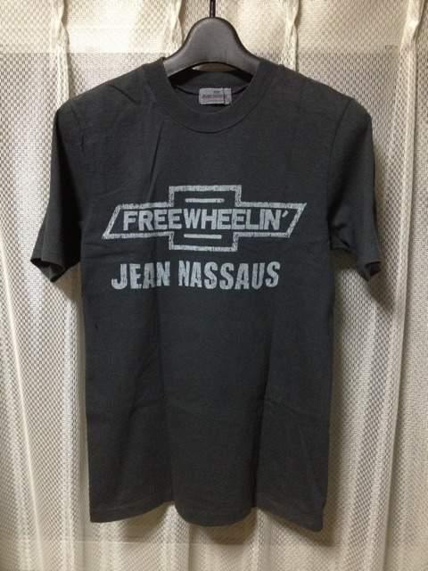 古着 ジーンナッソーズ プリント半袖Tシャツ Sサイズ 黒グレー 日本製 ユーズド ロック < 男性ファッション  古着 ジーンナッソーズ プリント半袖Tシャツ Sサイズ 黒グレー 日本製 ユーズド ロック  < 男性ファッションの