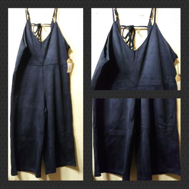SWEET ROUGE★新品★バックスキン調サロペット/M < 女性ファッション  SWEET ROUGE★新品★バックスキン調サロペット/M < 女性ファッションの