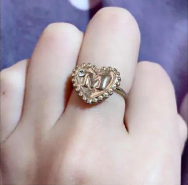 可愛い ハートイニシャルリング < 女性アクセサリー/時計  可愛い ハートイニシャルリング  < 女性アクセサリー/時計の