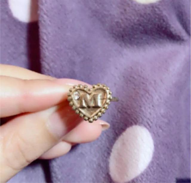 可愛い ハートイニシャルリング < 女性アクセサリー/時計  可愛い ハートイニシャルリング < 女性アクセサリー/時計の