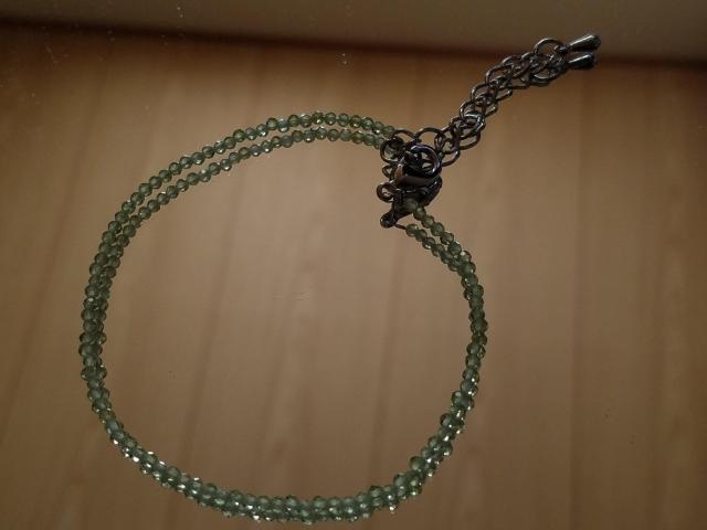 Hand Made ペリドットブレスレット 綺麗な若草色 < 女性アクセサリー/時計  Hand Made ペリドットブレスレット 綺麗な若草色 < 女性アクセサリー/時計の