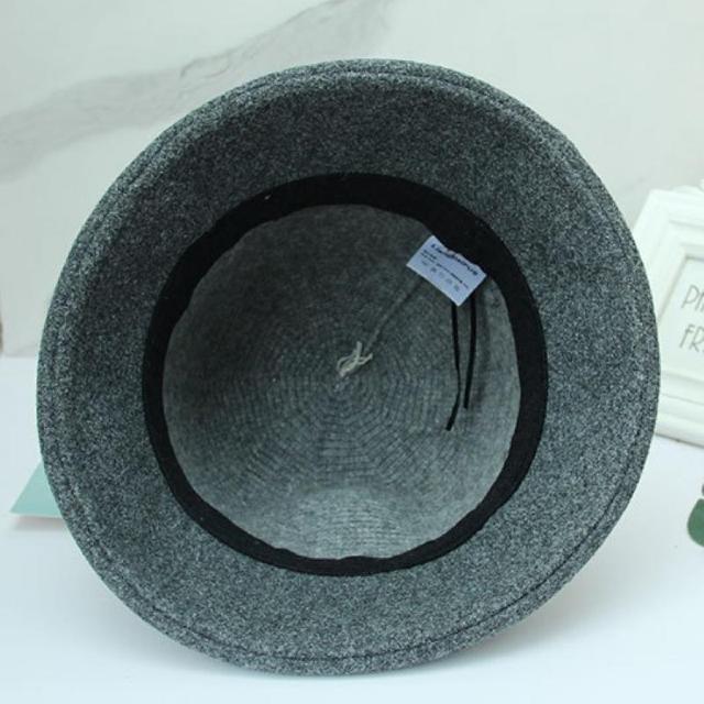 帽子 レディース ハット シンプル 大人 秋冬 バケットハット グレー < 女性ファッション  帽子 レディース ハット シンプル 大人 秋冬 バケットハット グレー < 女性ファッションの