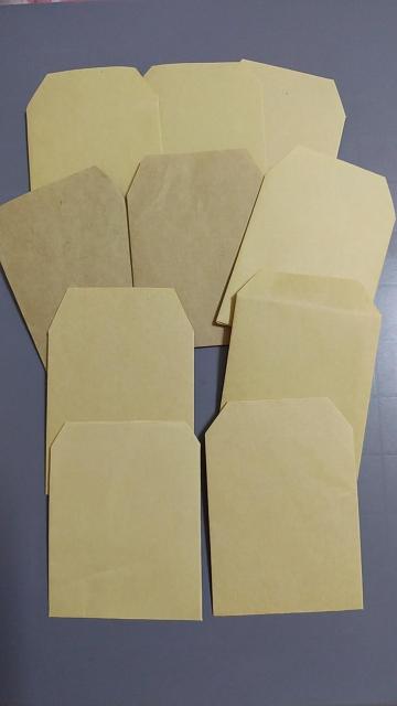 未使用 ハンドメイドぽち袋 5×5.5cm クラフト紙製 10枚セット縦 < インテリア/ライフ  未使用 ハンドメイドぽち袋 5×5.5cm クラフト紙製 10枚セット縦  < インテリア/ライフの