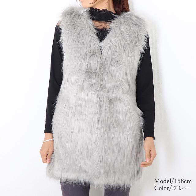 送料無料 新品 ファー ベスト レディース ジレ ファ < 女性ファッション  送料無料 新品 ファー ベスト レディース ジレ ファ < 女性ファッションの