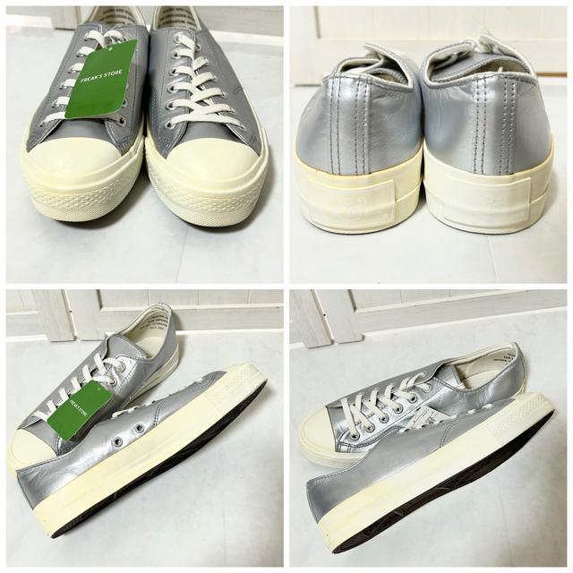 FREAK'S STORE フリークスストア シルバー スニーカー 26cm < ブランド FREAK'S STORE フリークスストア シルバー スニーカー 26cm < ブランドの