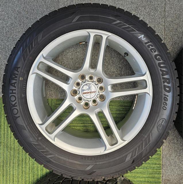 クリムソン ホクトレーシング 17インチ7J 5H100/114.3 インセット47 ヨコハマ/アイスガード/iG60 4本セット < 自動車/バイク クリムソン ホクトレーシング 17インチ7J 5H100/114.3 インセット47 ヨコハマ/アイスガード/iG60 4本セット < 自動車/バイク