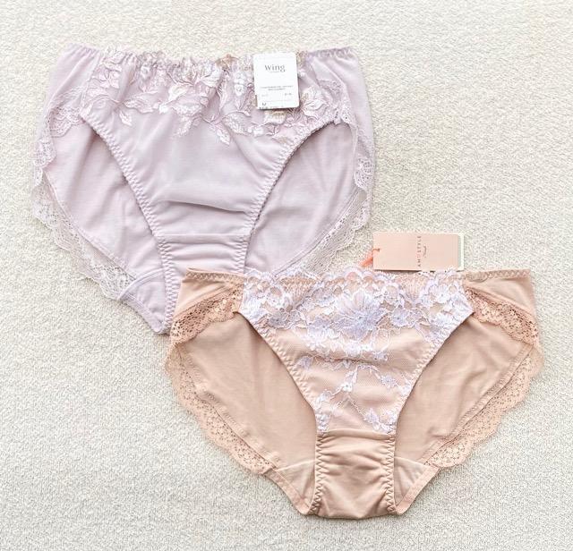 Wing Lesiage 綿混 ピンク&Triumph AMOSTYLE ベージュ ショーツ Mサイズ 2枚セット < 女性ファッション  Wing Lesiage 綿混 ピンク&Triumph AMOSTYLE ベージュ ショーツ Mサイズ 2枚セット  < 女性ファッションの