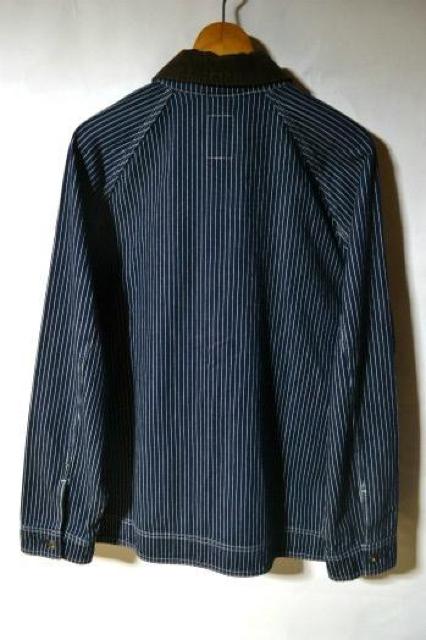 新品 GAP ギャップ デニム ストライプ チョアジャケット 長袖 ネイビー L メンズ カバーオール デニムジャケット 未使用 < ブランド 新品 GAP ギャップ デニム ストライプ チョアジャケット 長袖 ネイビー L メンズ カバーオール デニムジャケット 未使用 < ブランドの