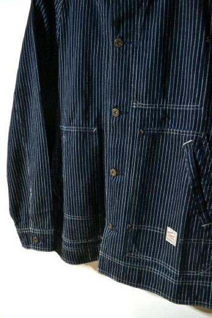 新品 GAP ギャップ デニム ストライプ チョアジャケット 長袖 ネイビー L メンズ カバーオール デニムジャケット 未使用 < ブランド 新品 GAP ギャップ デニム ストライプ チョアジャケット 長袖 ネイビー L メンズ カバーオール デニムジャケット 未使用 < ブランドの