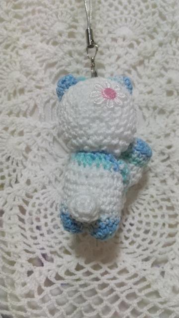 雪だるまとカラフルぱんだ*編みぐるみストラップ(アクア) < ペット/手芸/園芸 雪だるまとカラフルぱんだ*編みぐるみストラップ(アクア) < ペット/手芸/園芸の