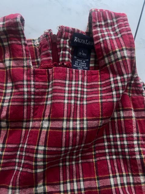ラルフローレンチェック柄ワンピース★12〜18m < ブランド ラルフローレンチェック柄ワンピース★12〜18m < ブランドの