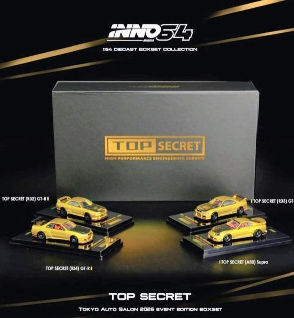 [����EINNO MODELS]1/64 TOP SECRET(A80 R32 R33 R34)�����I�[�g�T���� 2026 �Z�b�g �� �z�r�[�� 