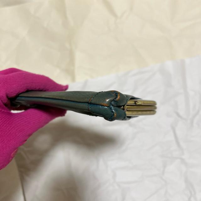 【希少】Dakota ダコタ がま口 レザーウォレット グリーン系 カード収納 < ブランド 【希少】Dakota ダコタ がま口 レザーウォレット グリーン系 カード収納 < ブランドの