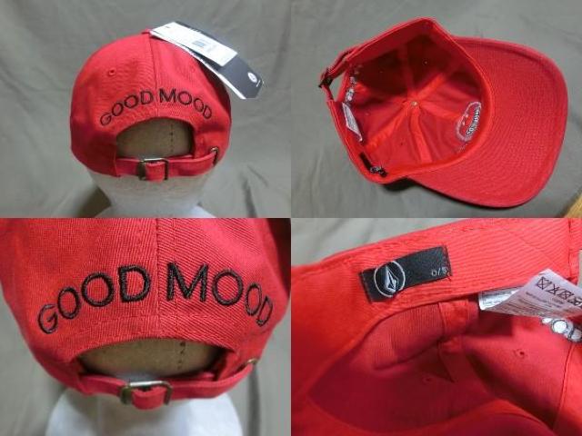ボルコム【GOOD MOOD】イラスト ロゴ刺繍入り キャップ < ブランド  ボルコム【GOOD MOOD】イラスト ロゴ刺繍入り キャップ < ブランドの