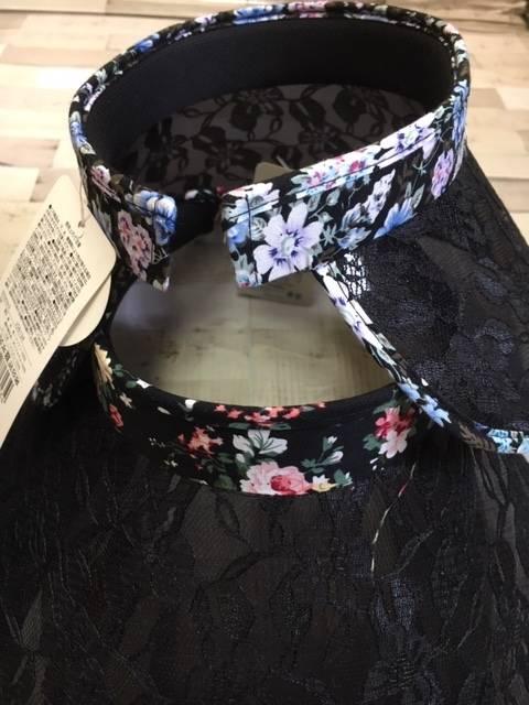 お洒落にUV対策!花柄レース付きサンバイザー1個 < 女性ファッション  お洒落にUV対策!花柄レース付きサンバイザー1個 < 女性ファッションの