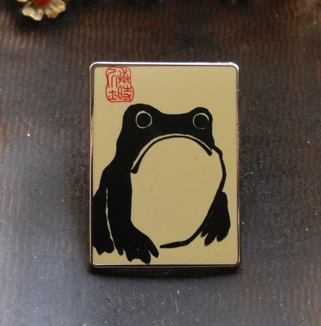 新品 松本奉時 カエル 蛙 ピンブローチ ピンバッジ ピンズ < 女性アクセサリー/時計  新品 松本奉時 カエル 蛙 ピンブローチ ピンバッジ ピンズ  < 女性アクセサリー/時計の