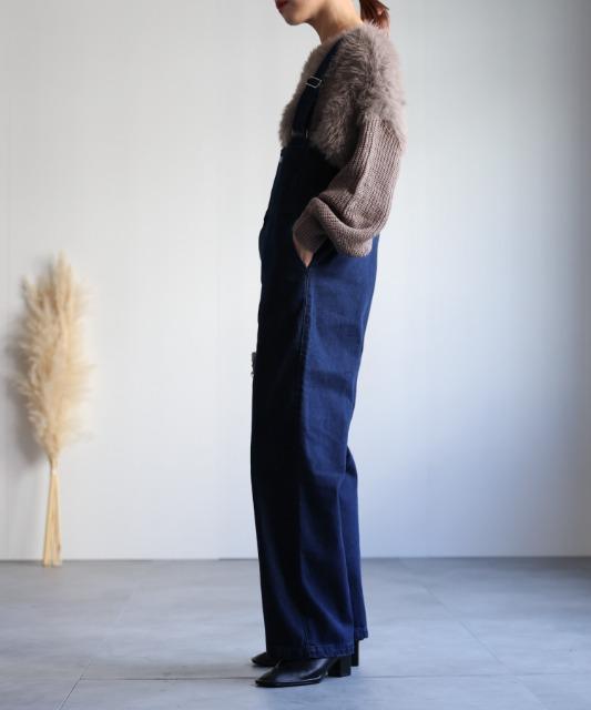 ap retroハイウエストデニムサロペット < 女性ファッション ap retroハイウエストデニムサロペット < 女性ファッションの