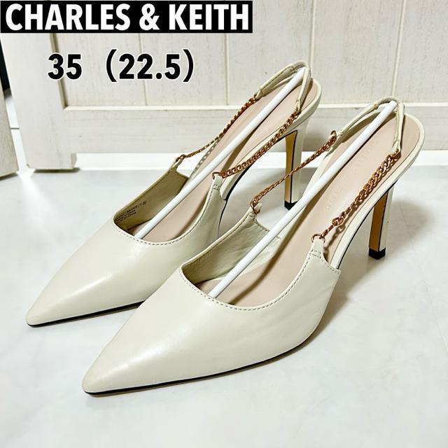 チャールズ&キース チェーンリンク スリングバックスティレットパンプス 35 < ブランド チャールズ&キース チェーンリンク スリングバックスティレットパンプス 35 < ブランドの