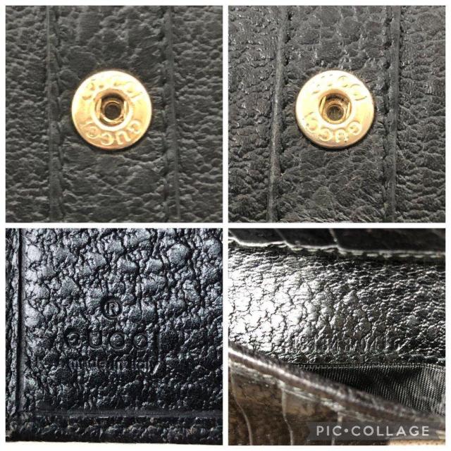 �y���i�zGUCCI �O�b�` ��܂���z �_�u�� �z�b�N �E�H���b�g �C���^�[���b�L���OG �S�[���h���� �� �u���b�N ���U�[ �� �u�����h�� 