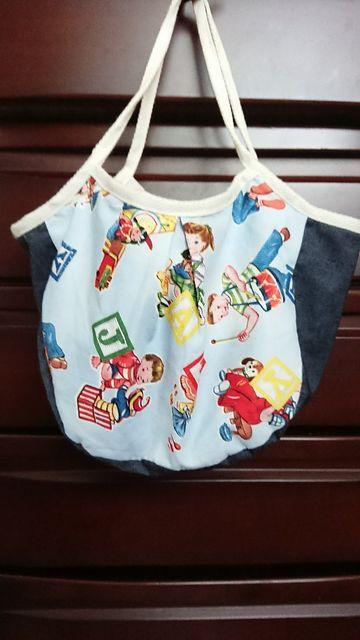 ハンドメイド グラニーバッグ(水色) < 女性ファッション  ハンドメイド グラニーバッグ(水色)  < 女性ファッションの