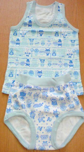 新品*それいけ!アンパンマン*タンクトップ&ショーツ*2点セット*青*柄*キッズ用*インナー < キッズ/ベビー  新品*それいけ!アンパンマン*タンクトップ&ショーツ*2点セット*青*柄*キッズ用*インナー  < キッズ/ベビーの
