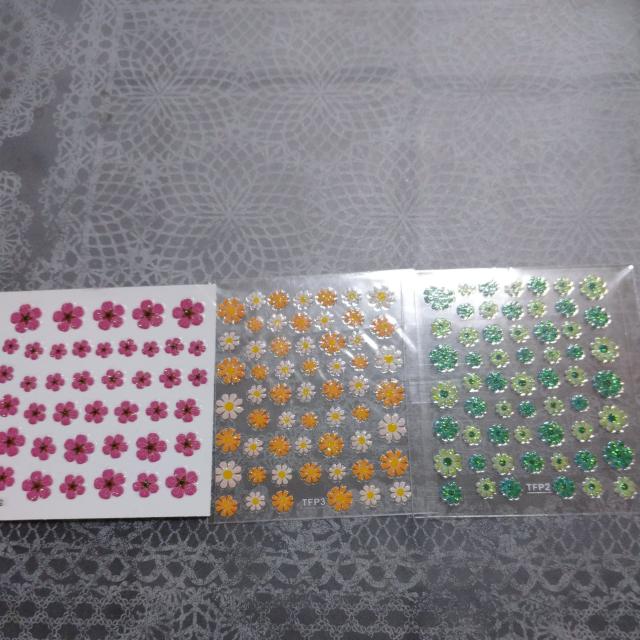 フラワーネイルシール3枚 < 香水/コスメ/ネイル  フラワーネイルシール3枚  < 香水/コスメ/ネイルの