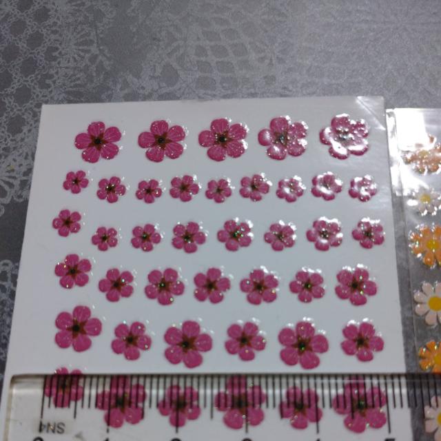 フラワーネイルシール3枚 < 香水/コスメ/ネイル  フラワーネイルシール3枚 < 香水/コスメ/ネイルの