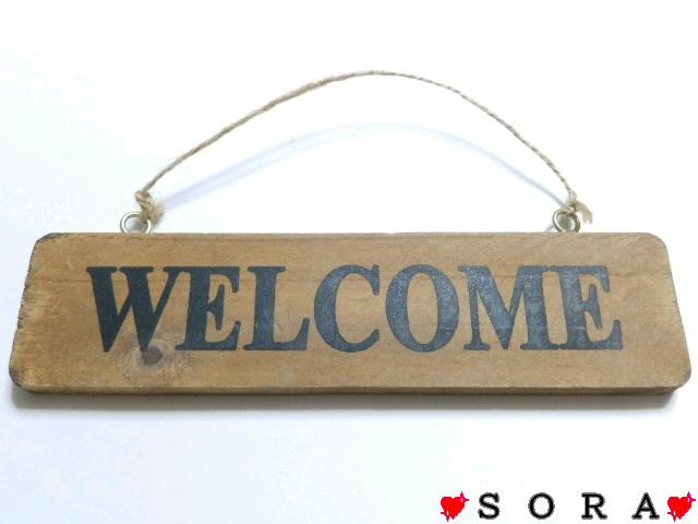 【salut!/サリュ】アンティーク風♪木製ウッド ウェルカム WELCOME プレート < インテリア/ライフ 【salut!/サリュ】アンティーク風♪木製ウッド ウェルカム WELCOME プレート < インテリア/ライフの